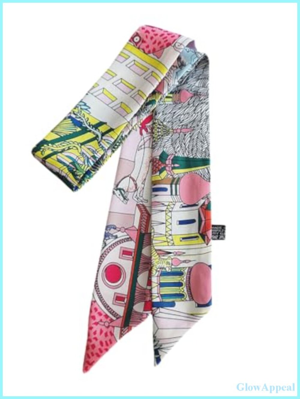Silky Satin Polyester Skinny Scarf Winter Holiday Gift for Women Hair Neck